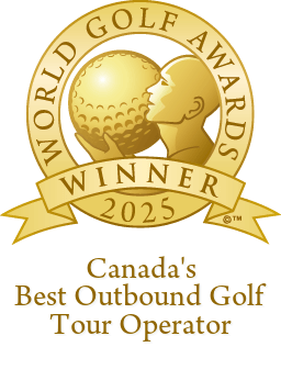 Canada's best outbound golf tour operator award