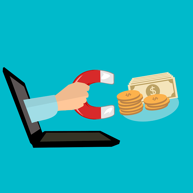 Geld mit einem Magneten anziehen