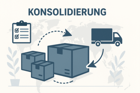 Konsolidierung Pakete LKW und Checkliste