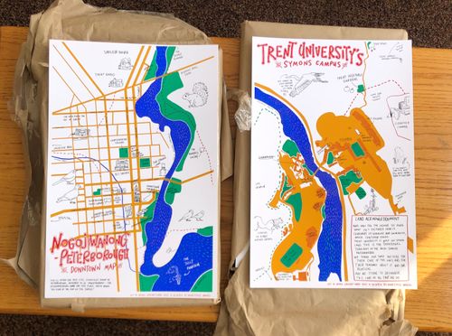Screen-Printed Maps from Arthur!
