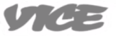 A black and white photo of the word vice.