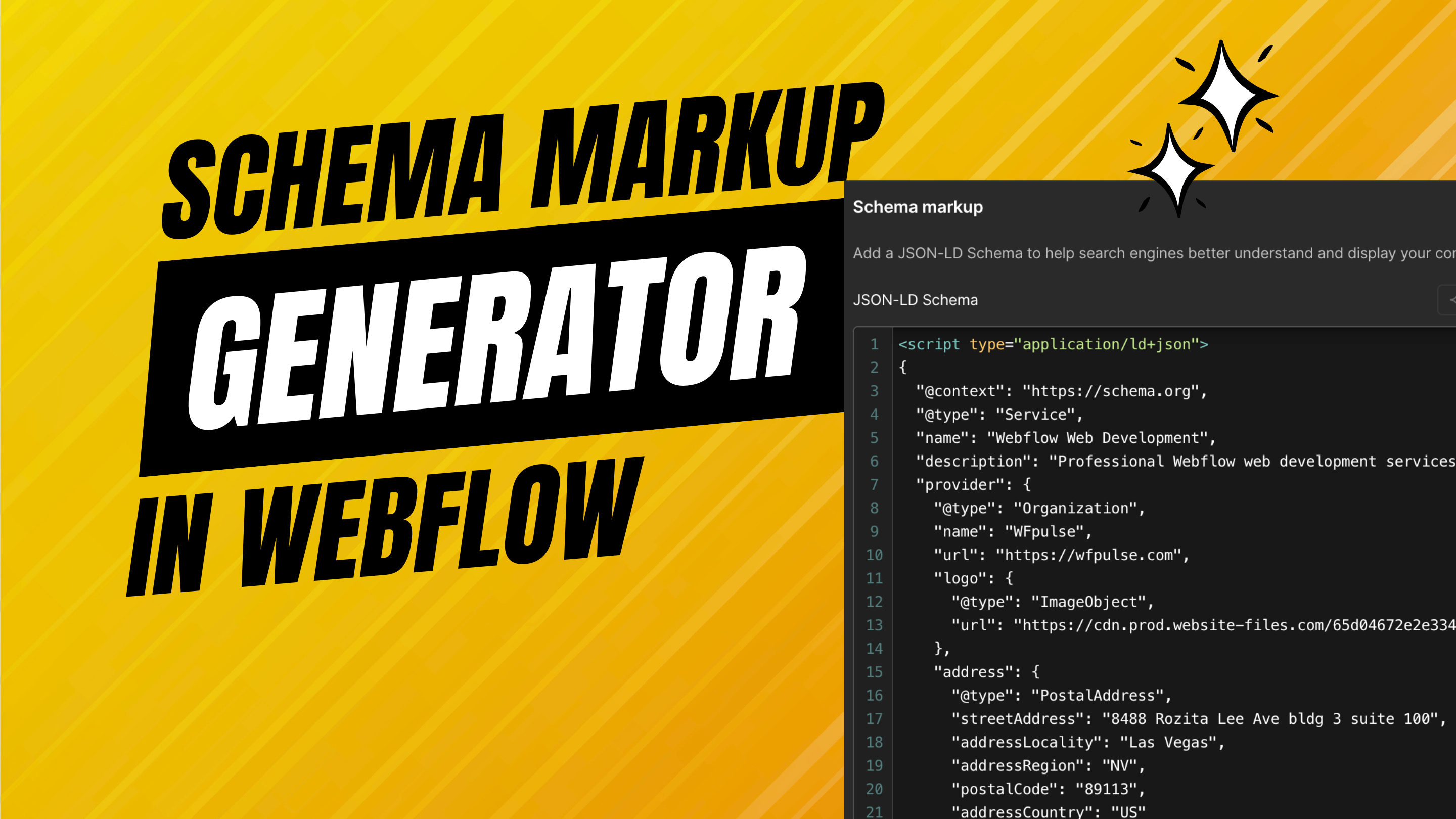 Schema Markup Generator in Webflow
