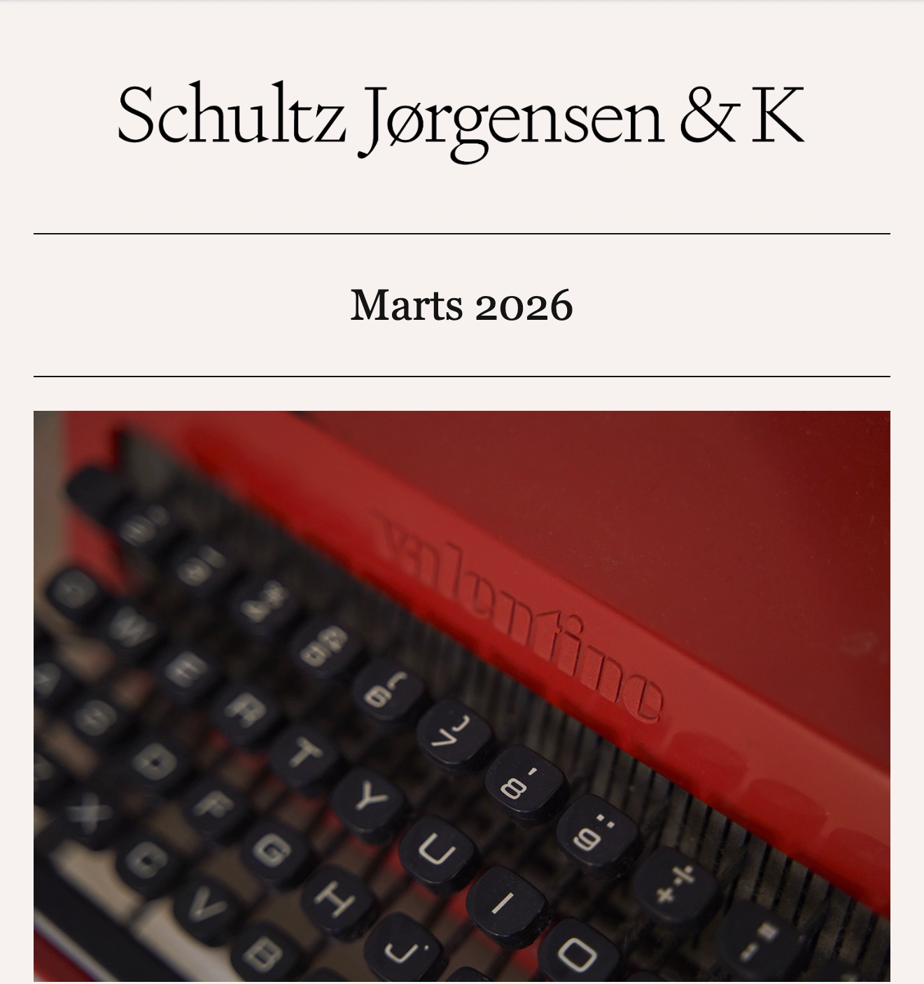 Cover image for the March 2026 newsletter.