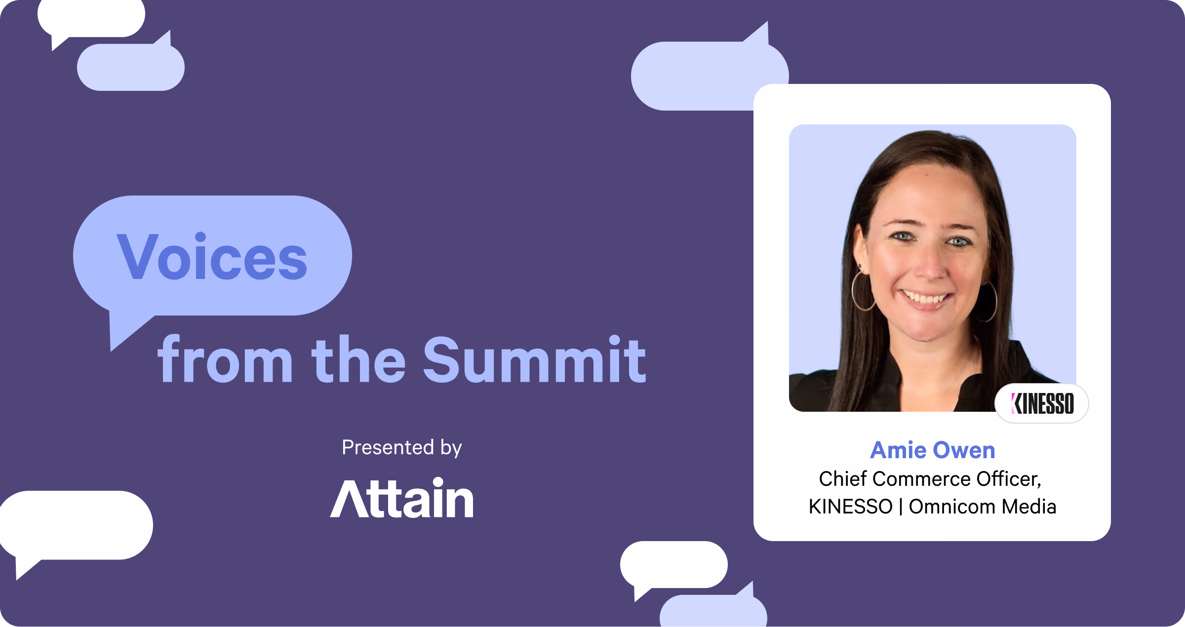 Voices from the Summit: Amie Owen, Chief Commerce Officer, Kinesso | Omnicom Media Group