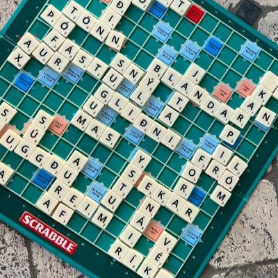 Playing Scrabble is one of Favour's Interest
