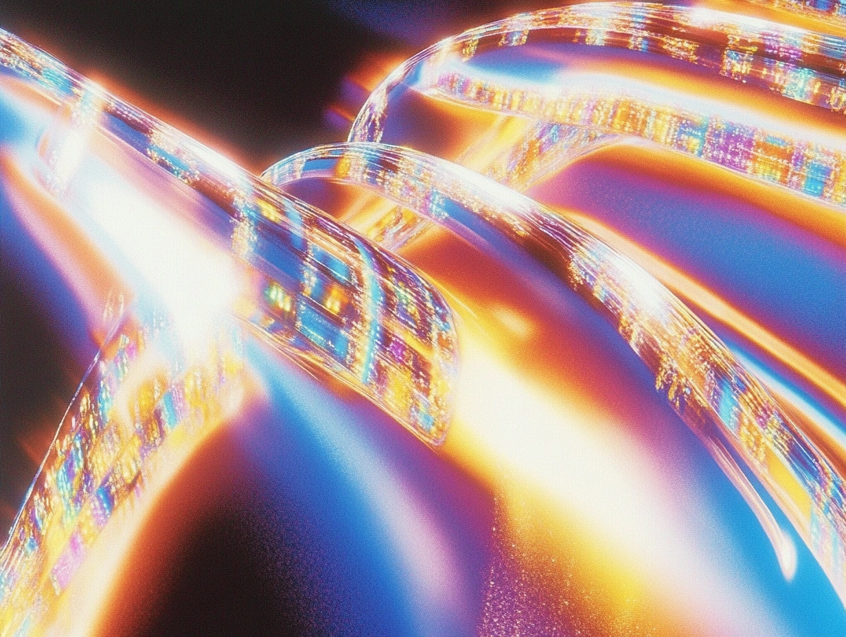 Beautiful iridescent lights 