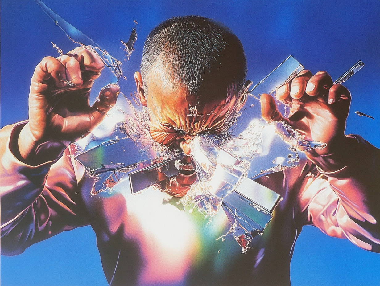 A person looking frustrated at a computer screen, attempting to use a DIY website builder - business website developer