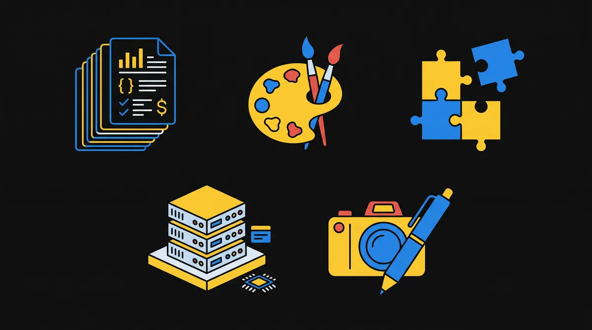 five factors that determine website design cost including complexity, custom design, integrations, platform, and content