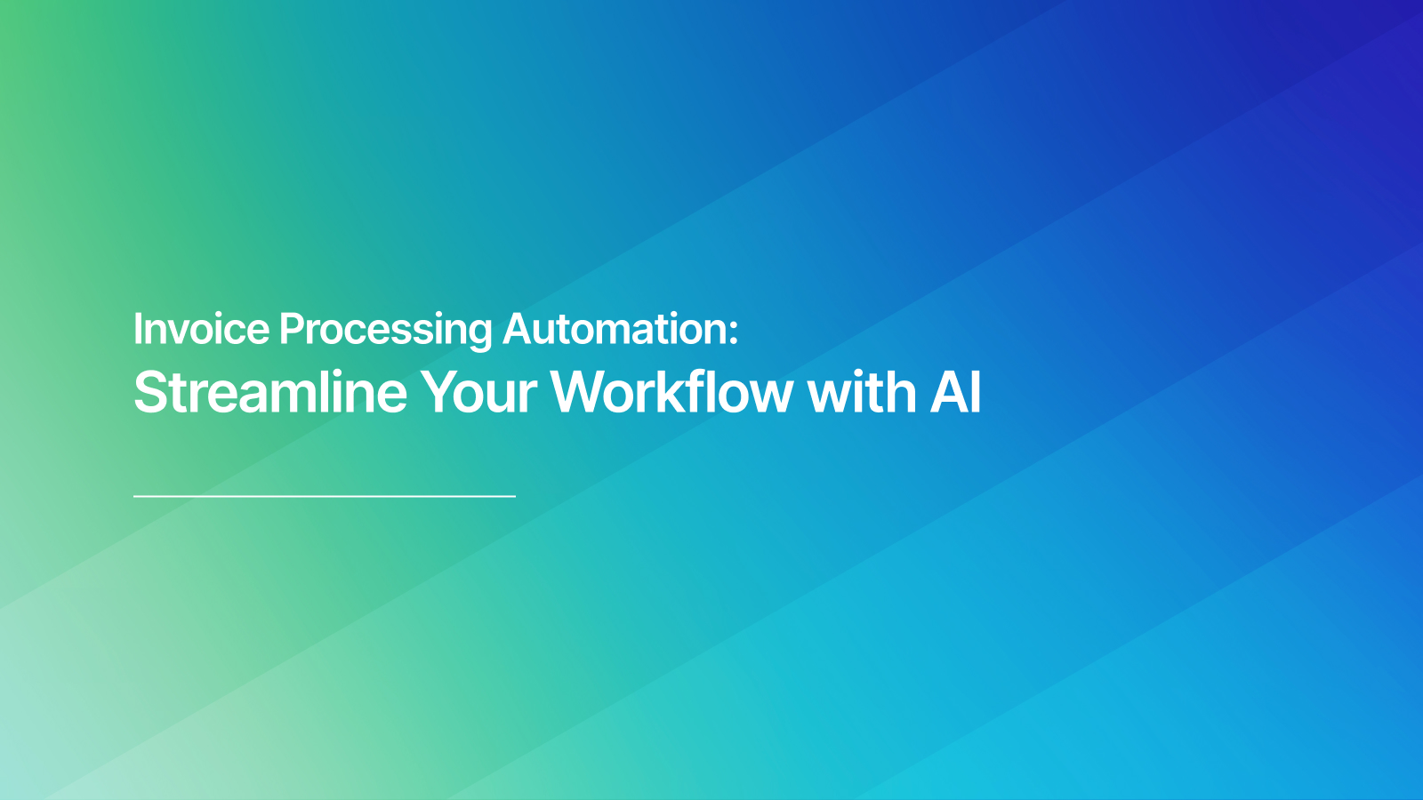 Invoice Processing Automation: Streamline Your Workflow with AI