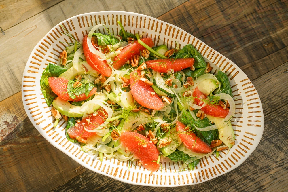 Fresh and zingy Fennel, Grapefruit salad Recipe | Mister Spice Guy