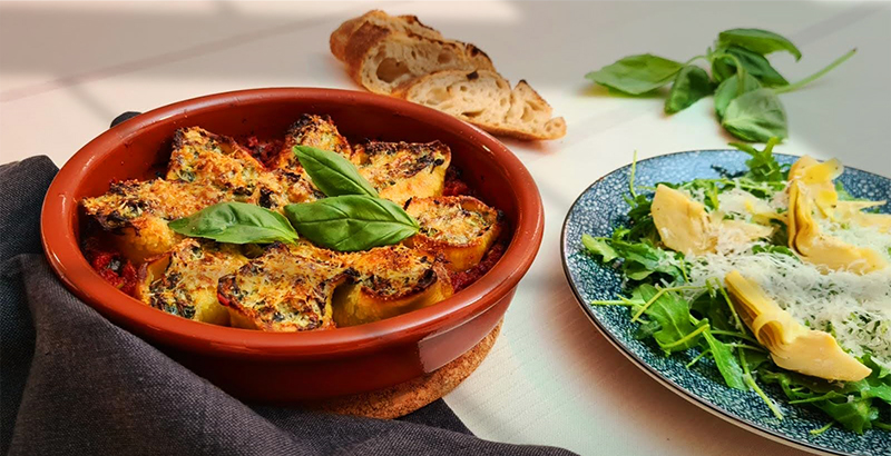 Italian Stuffed Pasta Bake Recipe | Mister Spice Guy