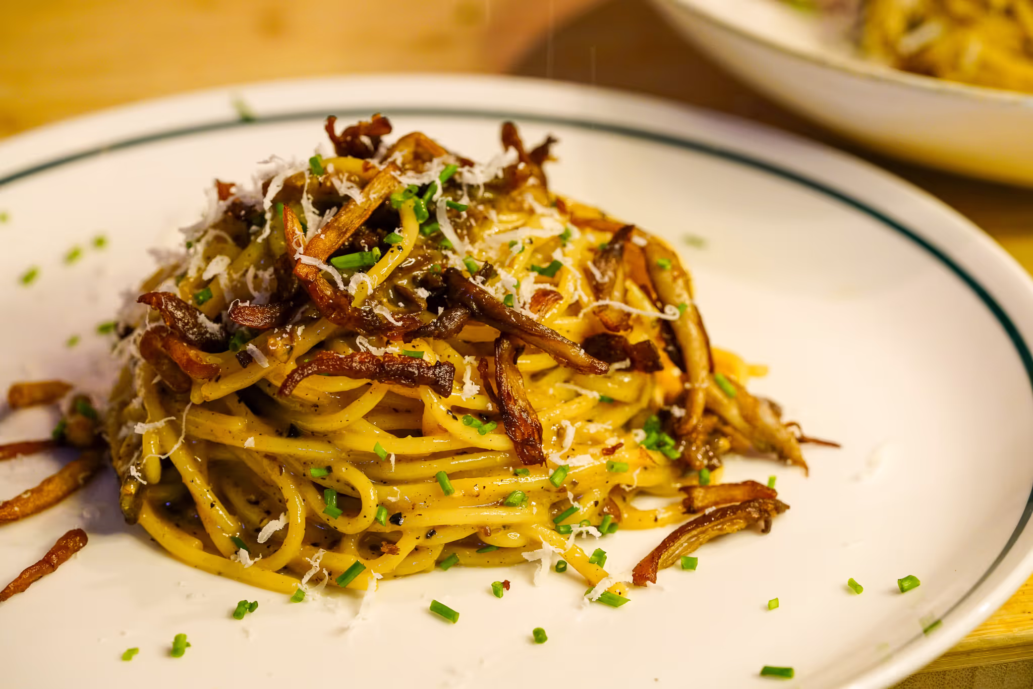 Miso Mushrooms Spaghetti Carbonara Recipe | Mister Spice Guy