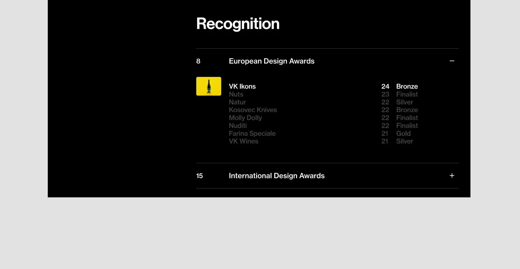 Studio Size - Website Inspiration