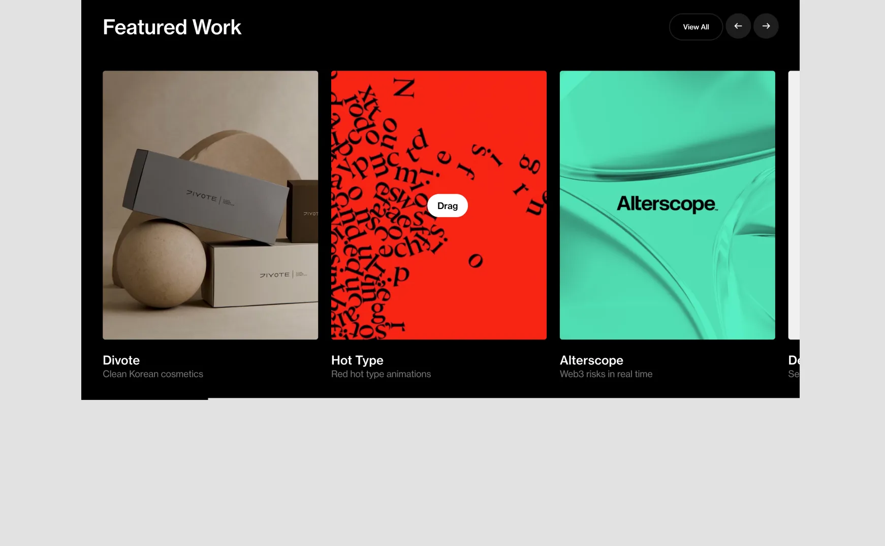 Studio Size - Website Inspiration