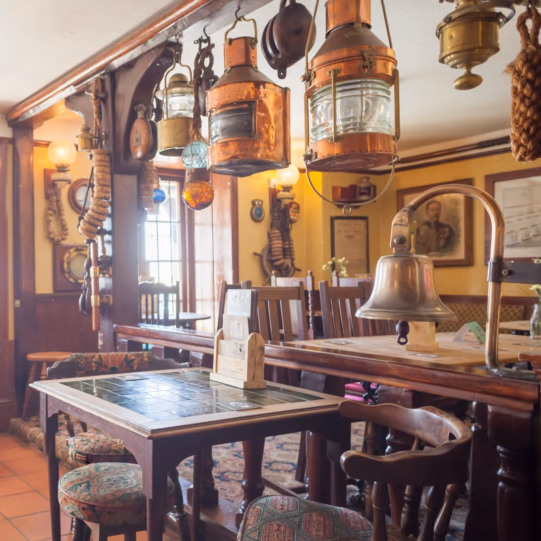 Interior of a pub