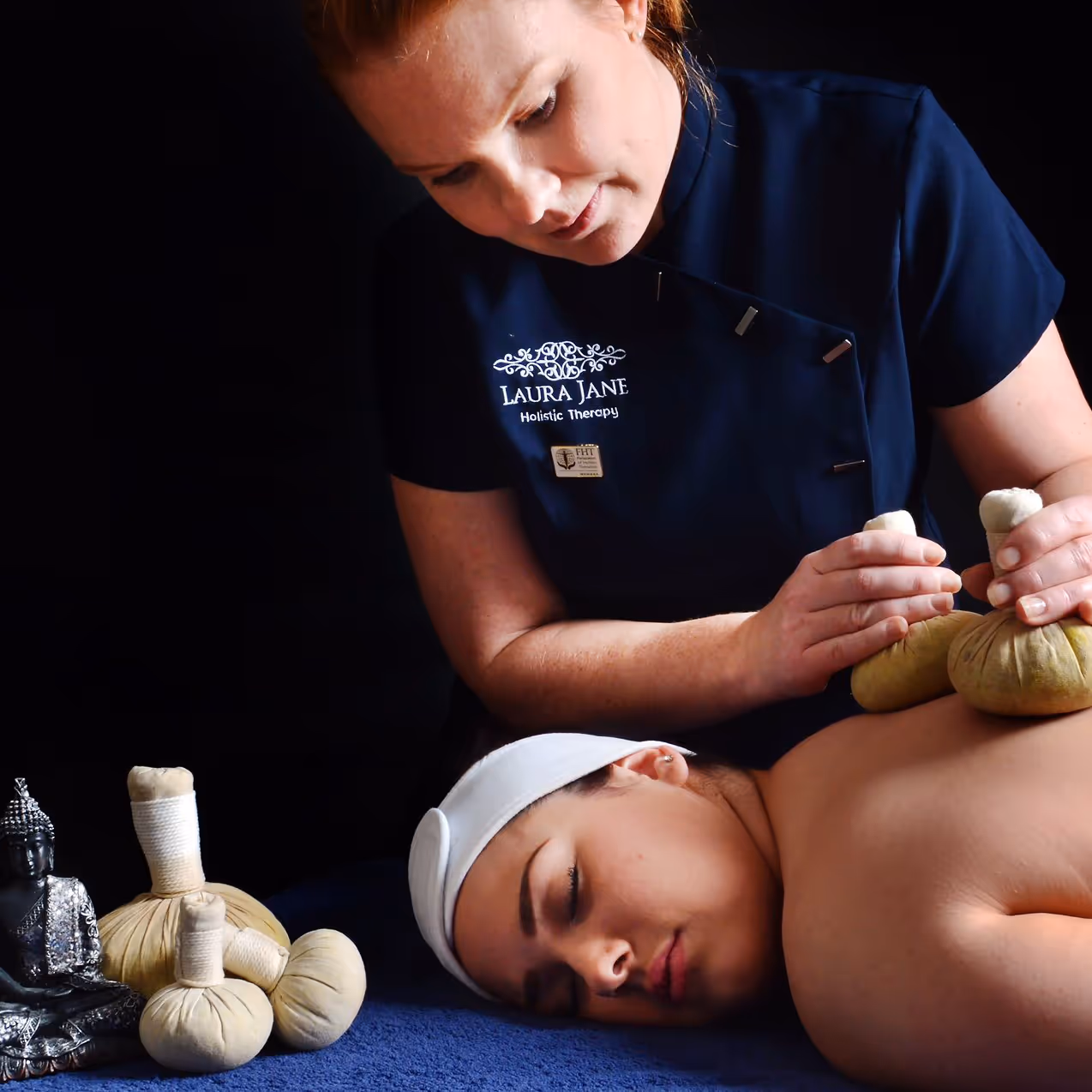Lady having a massage