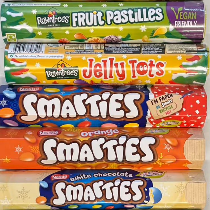 Tubes of sweets