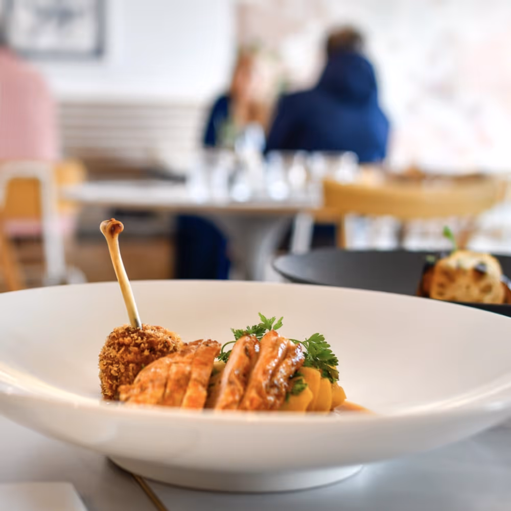 Baked chicken on the bone