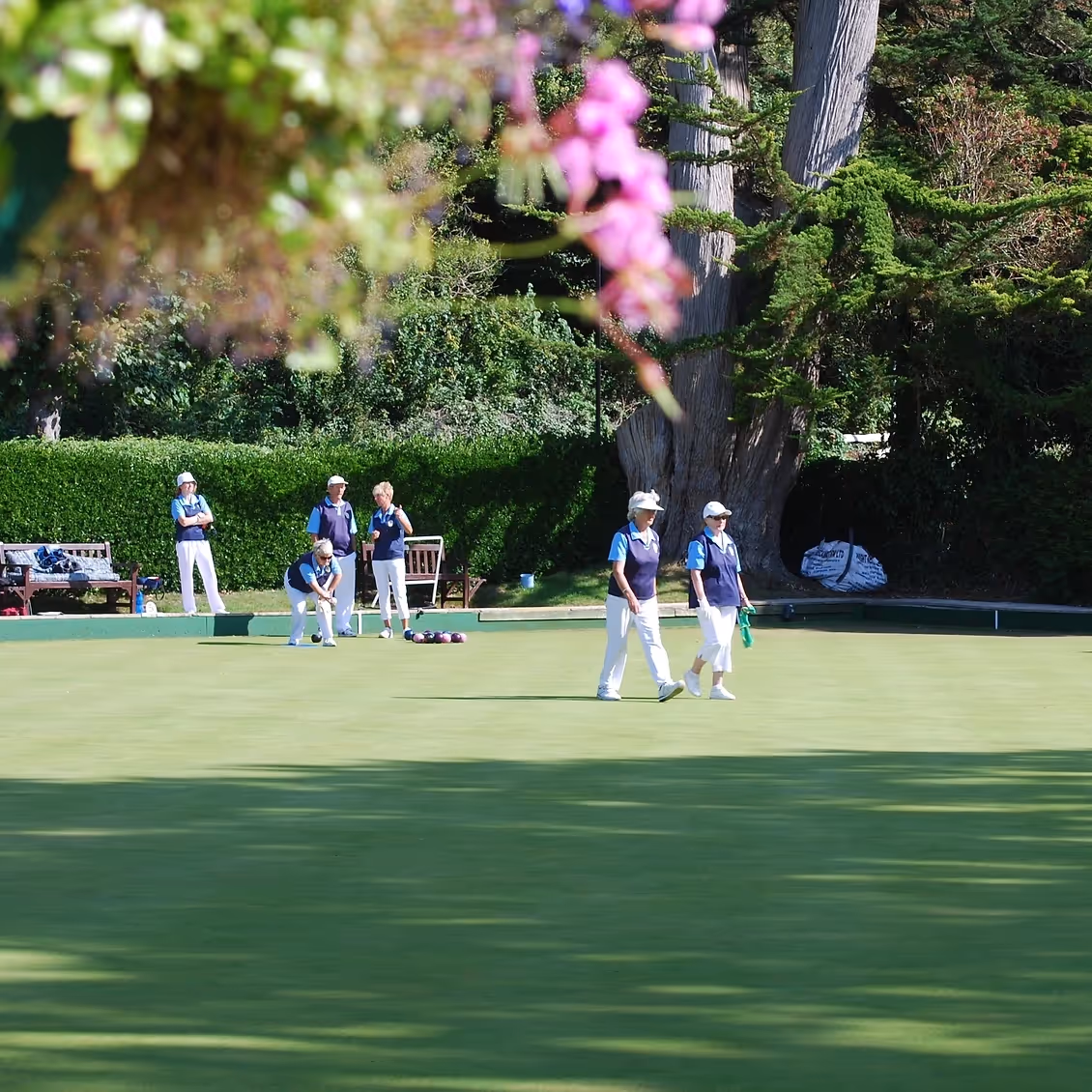A gam of bowls at Ventnor Bowling Club
