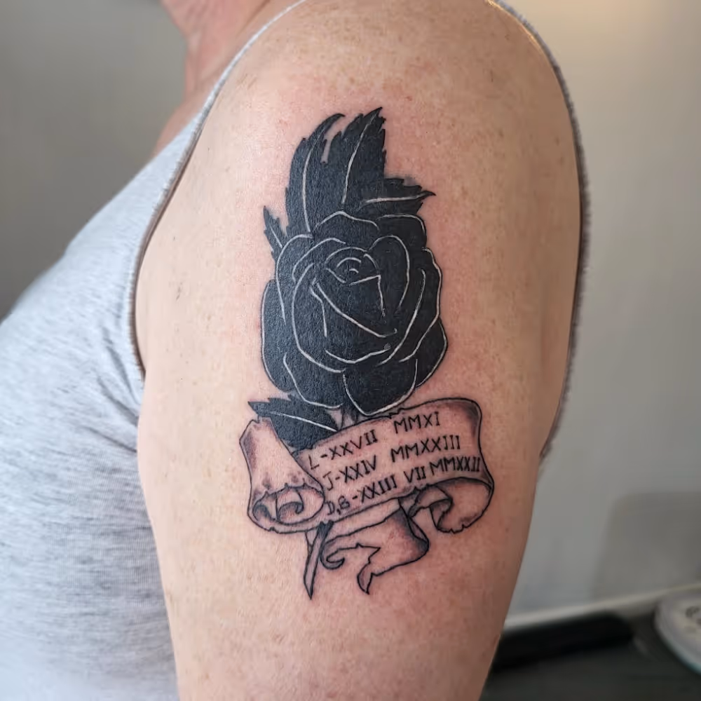 Tattoo of a rose