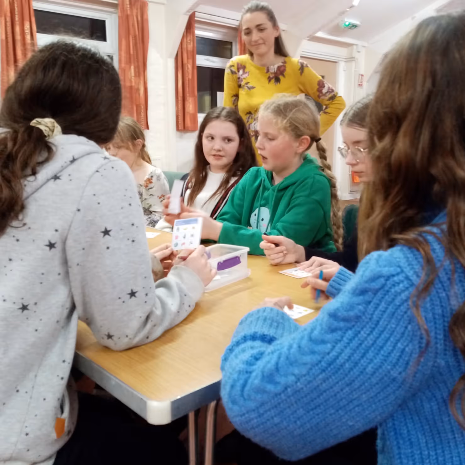 Kids at a youth club