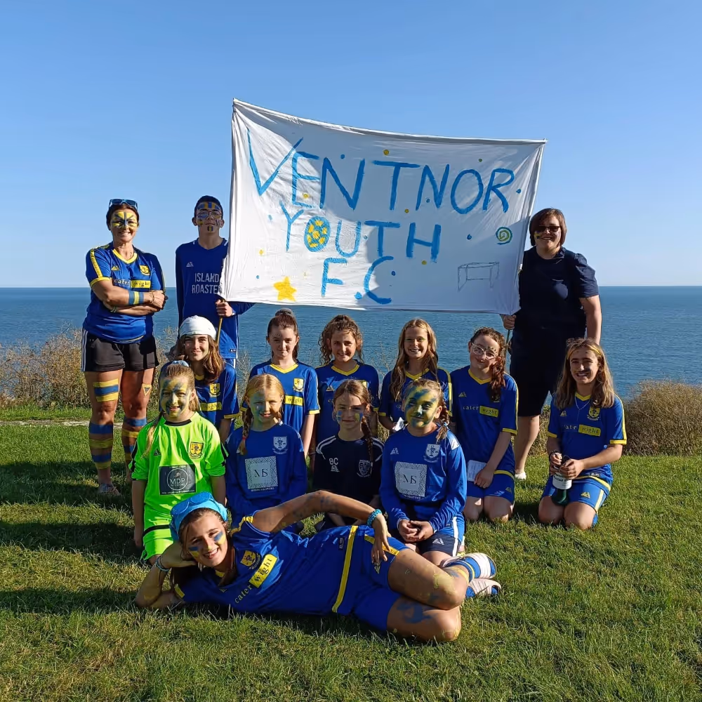 Youth football team photo