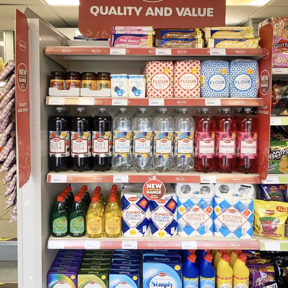 Groceries in a convenience store