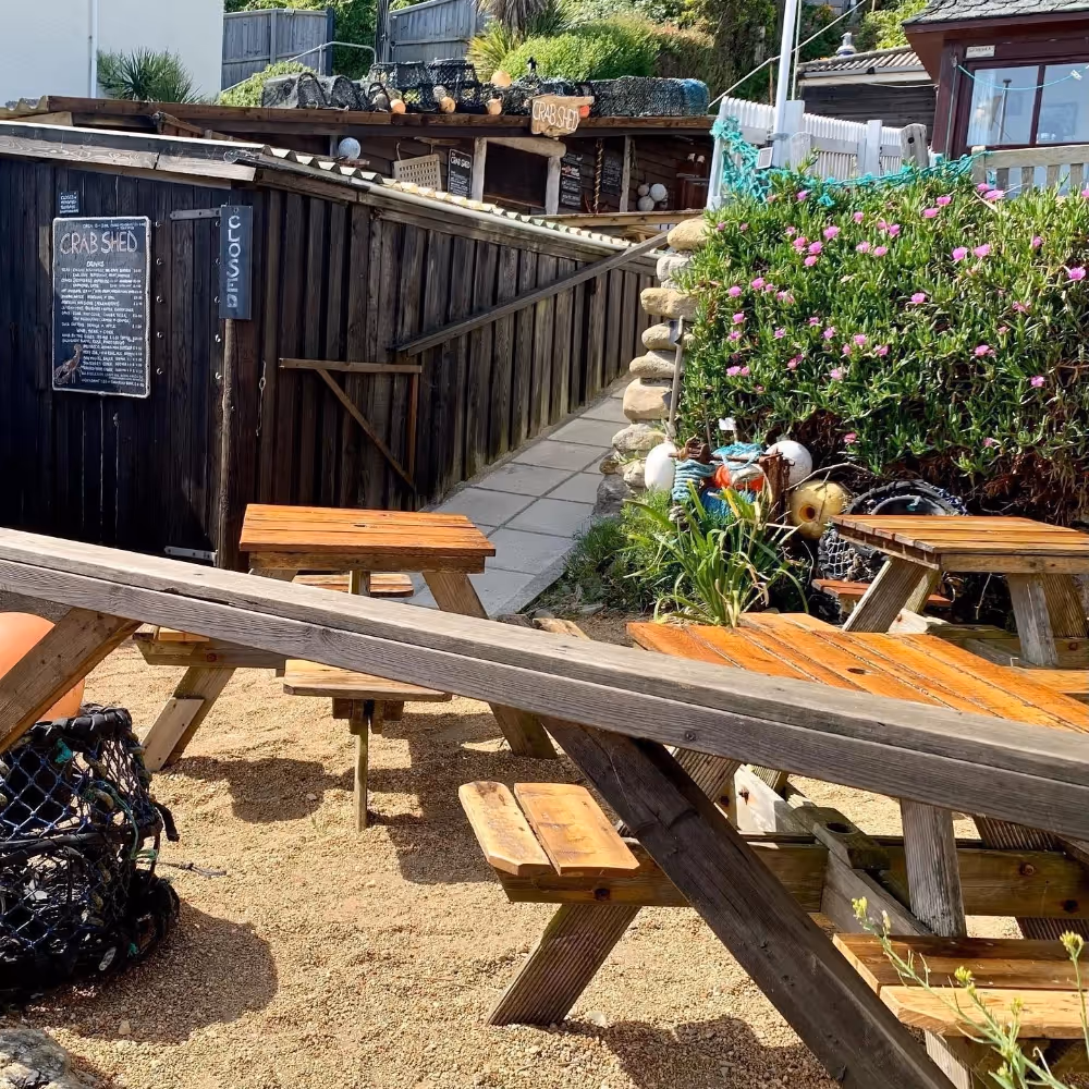 Beach front cafe