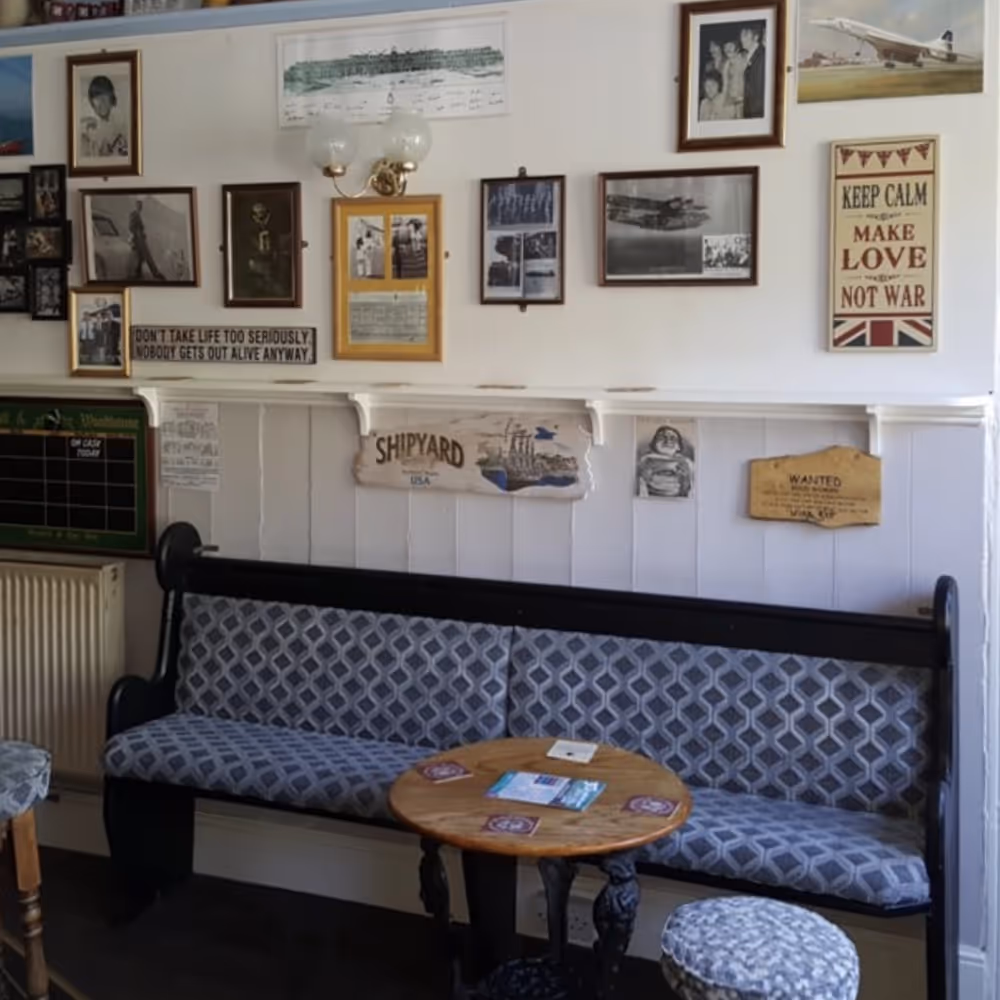 Bar area of a traditional English pub