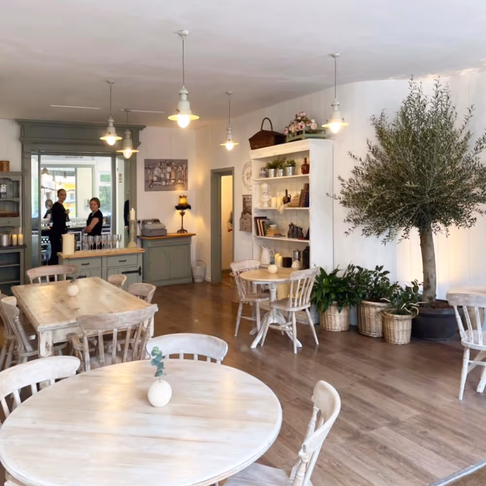 Interior of a luxury cafe