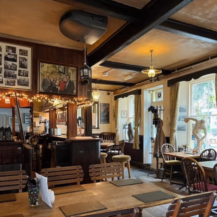 Inside a traditional pub