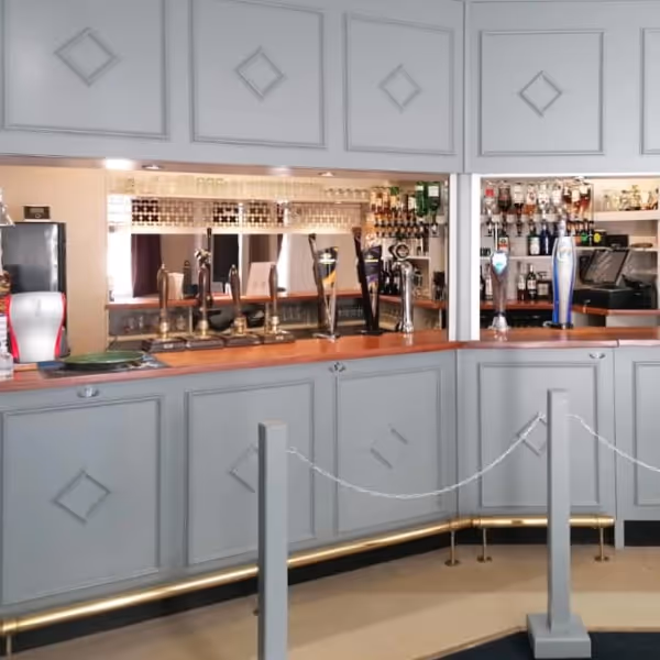 A bar in a social club