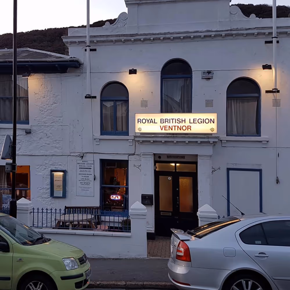 Exterior of a social club