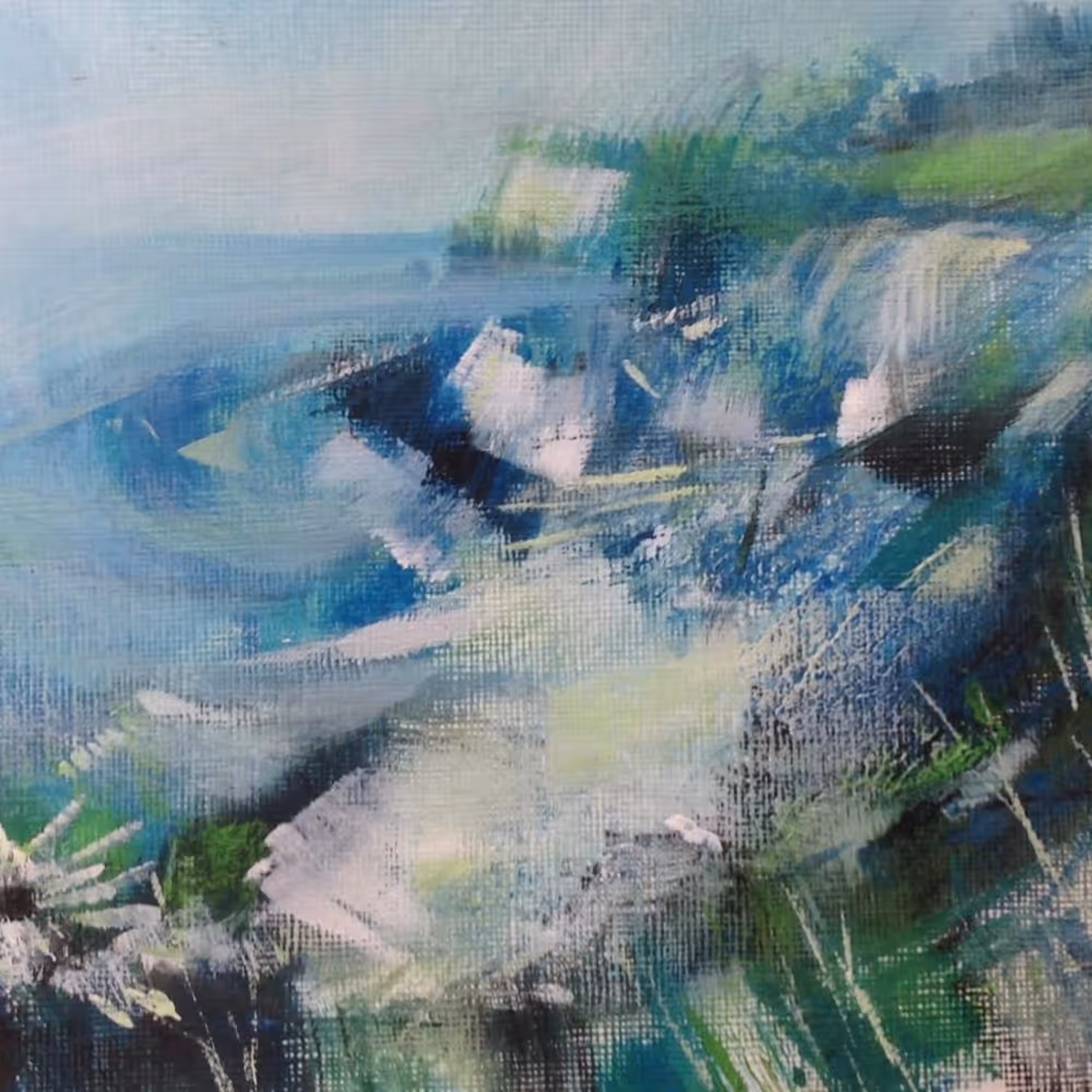 Acrylic seascape painting