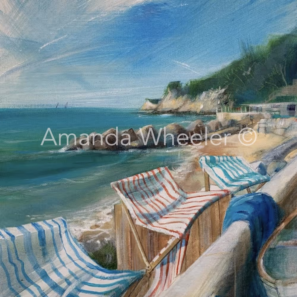 Acrylic seascape painting