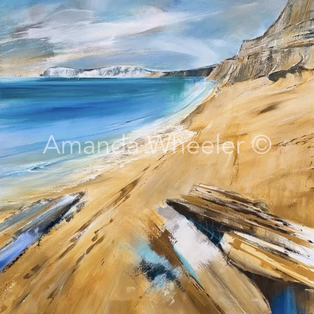 Acrylic seascape painting