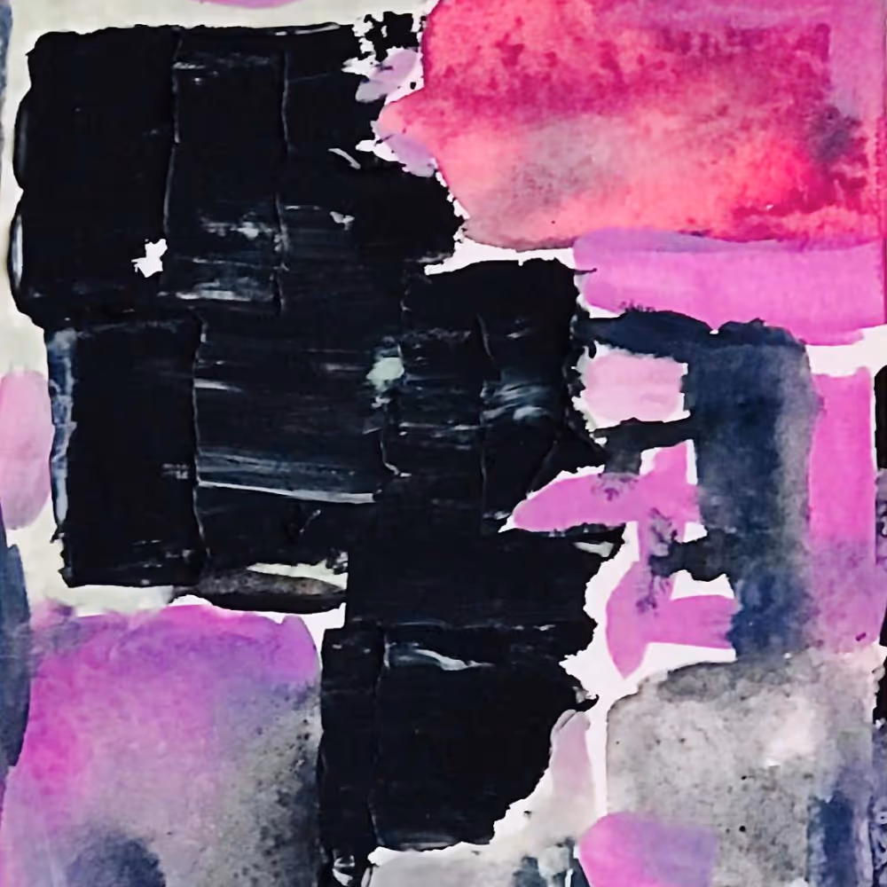 Modern abstract acrylic painting