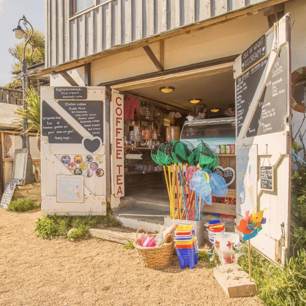 Coffee shop on the beach
