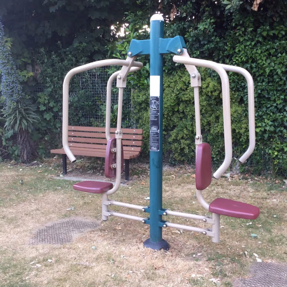 Outdoor gym in a public park