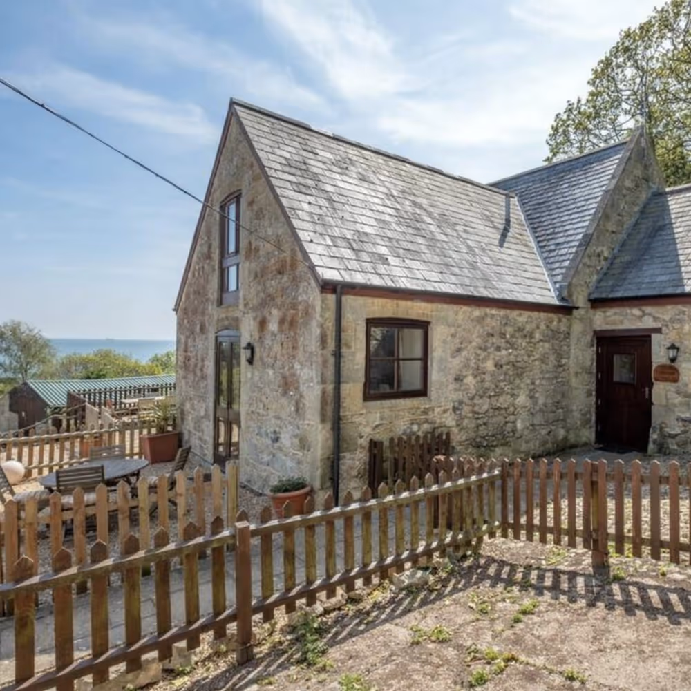 A courtyard stone barn conversion