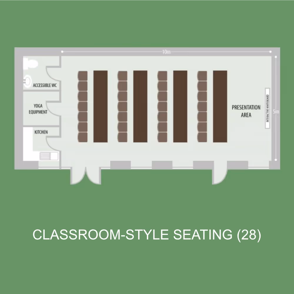 A plan showing layout of furniture for an event