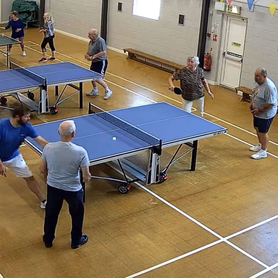 Teams of table tennis players