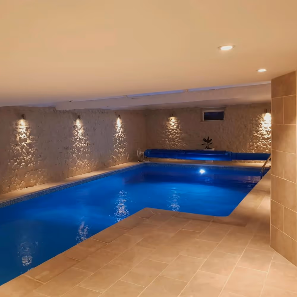 A stunning indoor pool