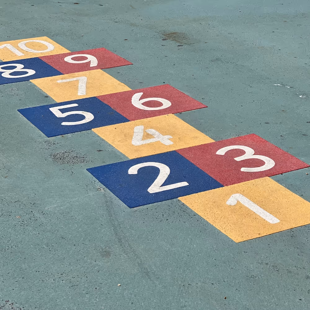 Hopscotch pavement game