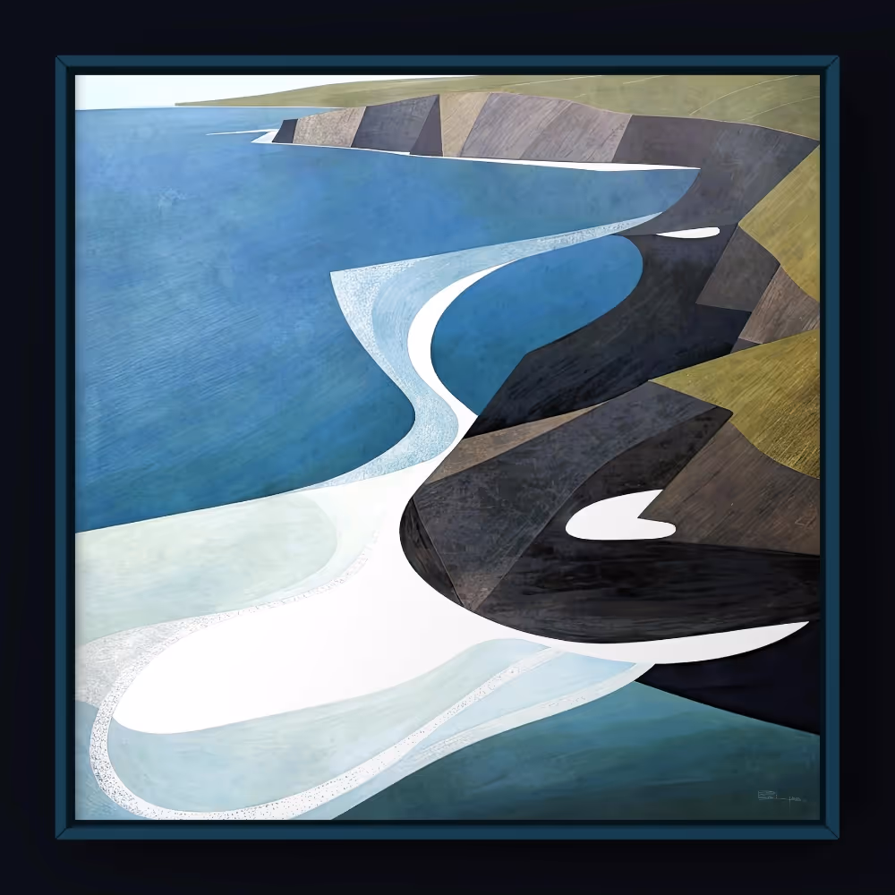 A modern coastal painting