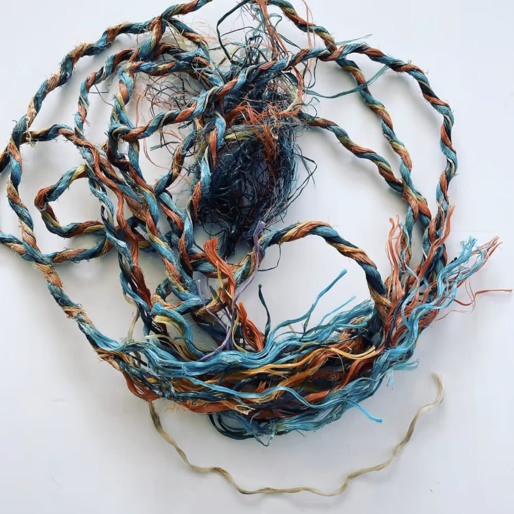 Rope knitted into art