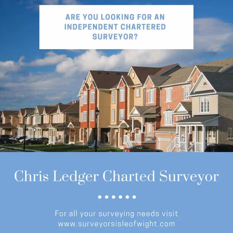 An advert for a chartered surveyor