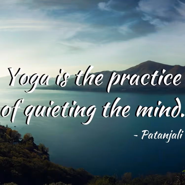 A yoga motivational statement