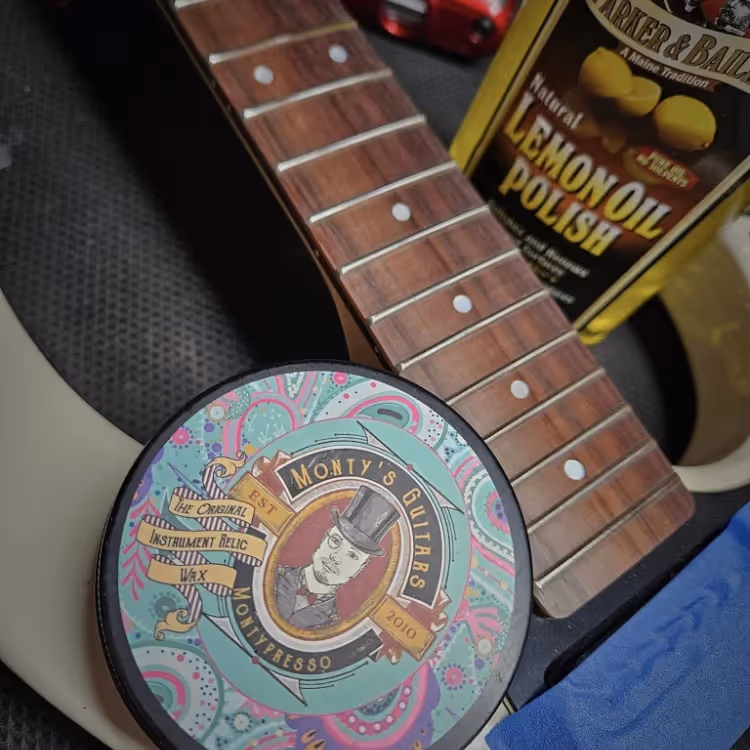 Products for polishing guitars