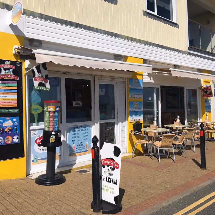 Beach side fish and chip shop